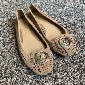 Michael Kors tan suede women’s flats size 7